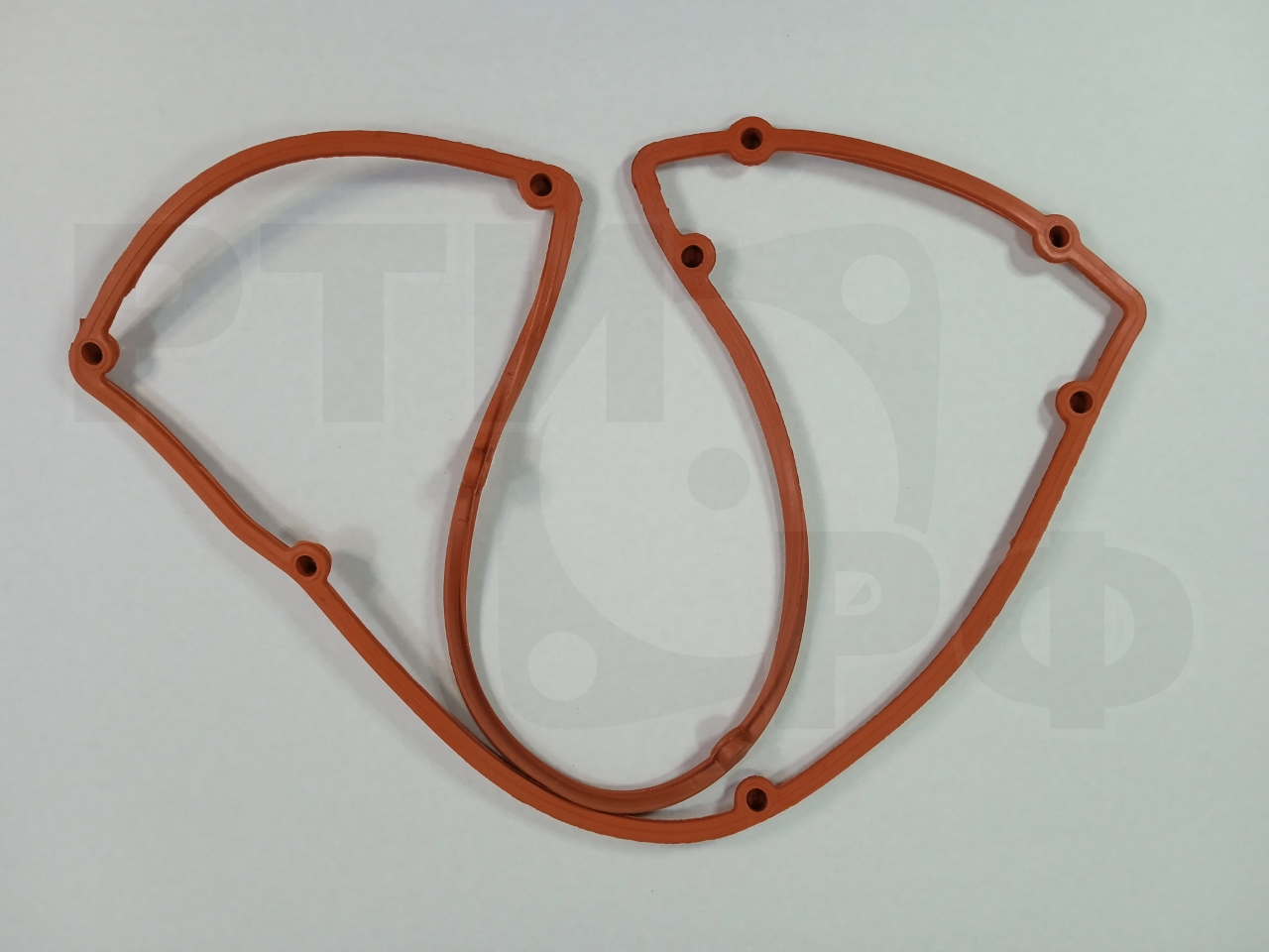 40624-1007245-10# Прокладка КРАСНАЯ РТИ клапанной крышки для ЗМЗ-409 ЕВРО-4 (10 отв.) (Балаково)