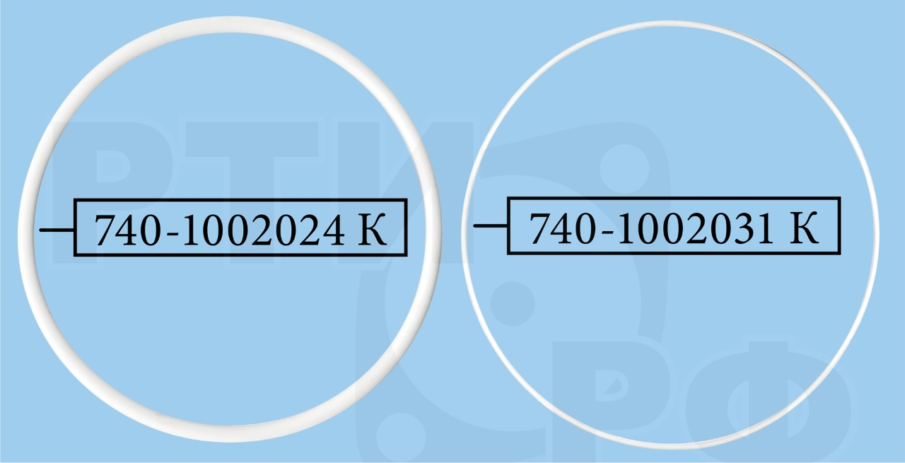 740-1002008-20У К Ремкомплект на 8 гильз двигателя (2 наим./24 шт.) белый силикон, КАМРТИ