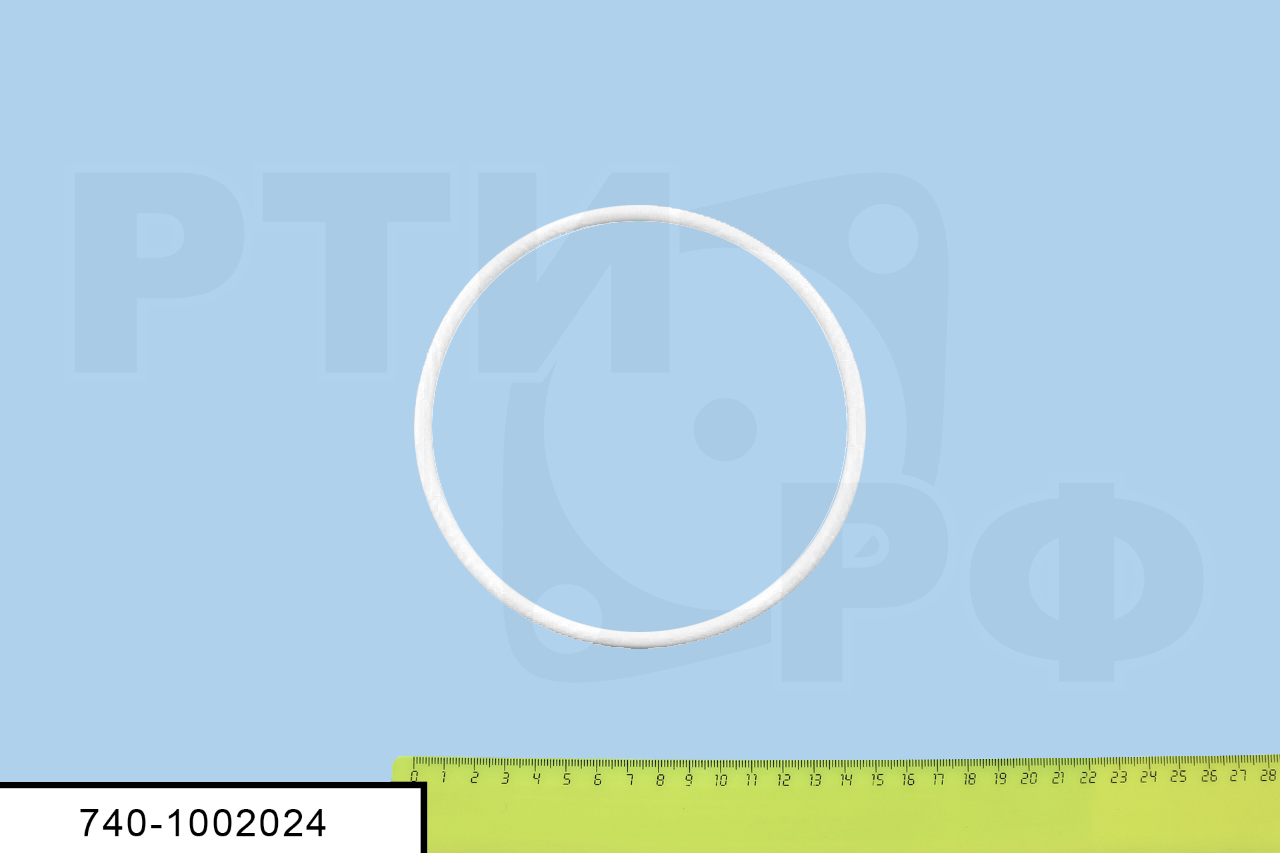 740-1002024 Кольцо гильзы толстое белый силикон, БРТ