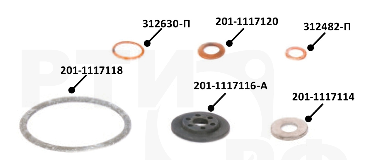 236-1117001-01У Ремкомплект ФТОТ + (114) уплотнение, КАМРТИ